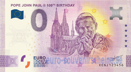 XENJ-2020-1 POPE JOHN PAUL II 100th BIRTHDAY 
