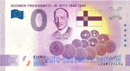 LEBM-2021-5 SUOMEN PRESIDENTTI - R. RYTI 1940-1944 