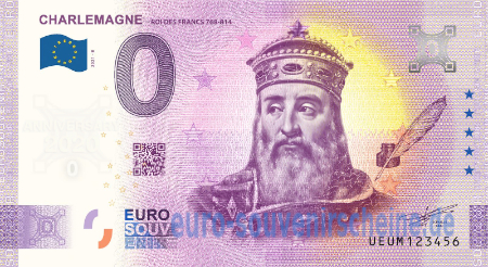 UEUM-2021-8 CHARLEMAGNE  ROI DES FRANCS 768-814