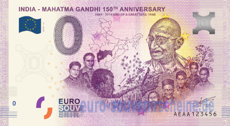 AEAA-2020-12 INDIA - MAHATMA GANDHI 150th ANNIVERSARY 1869-2019 END OF A GREAT SOUL 1948