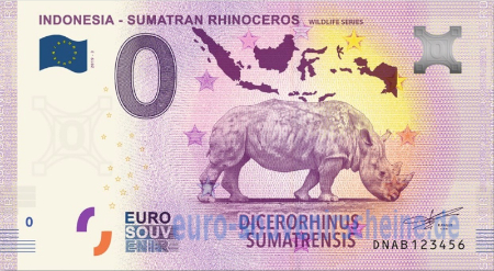 DNAB-2019-3 INDONESIA - SUMATRAN RHINOCEROS WILDLIFE SERIES