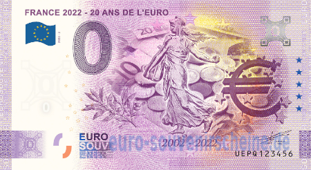 UEPQ-2022-2 FRANCE 2022 - 20 ANS DE L'EURO 2002-2022